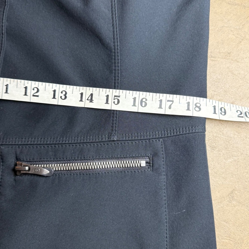 OGIO Black Softshell Jacket Women's Longline Coat Zip Pockets Medium Logo - Picture 9 of 10